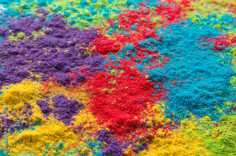 Colored powder, abstract background.