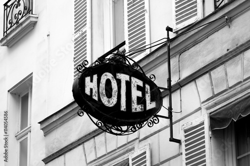 Photography view hotel brand black @ white