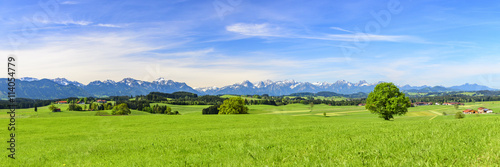 typische Landschaft im Ostallgäu