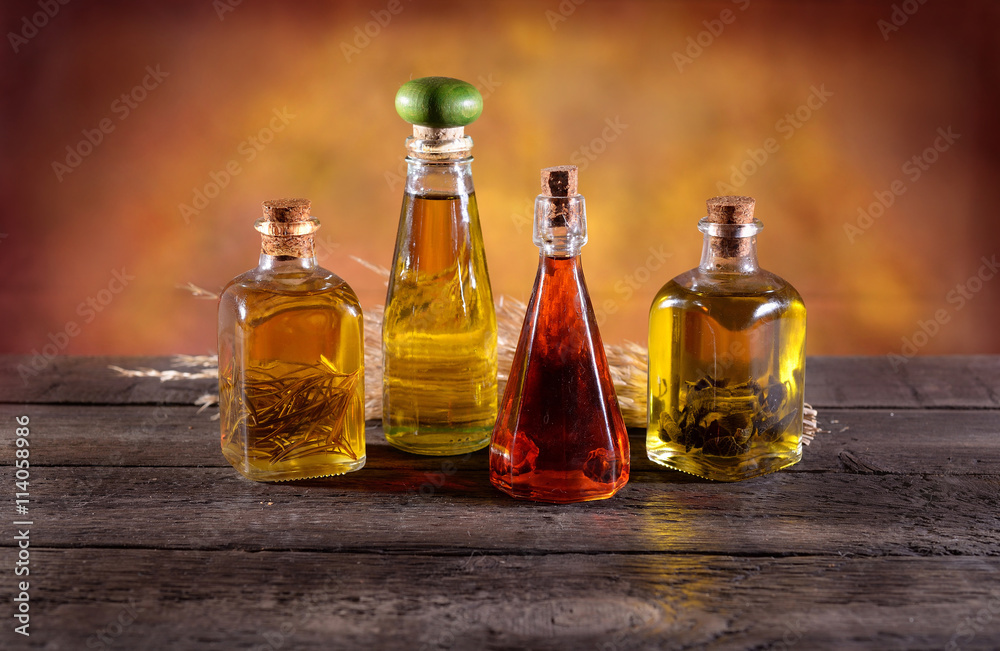 bottles of oil with aromas of sage rosemary and chilli
bottles of oil with aromas of sage rosemary and chilli