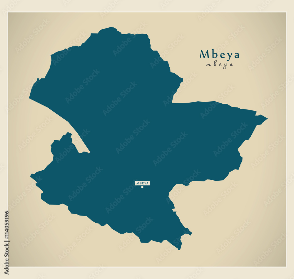 Modern Map - Mbeya TZ