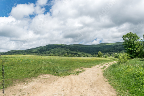 Fototapeta Naklejka Na Ścianę i Meble -  Droga w Bieszczady