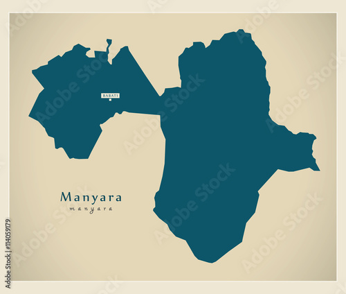Modern Map - Manyara TZ