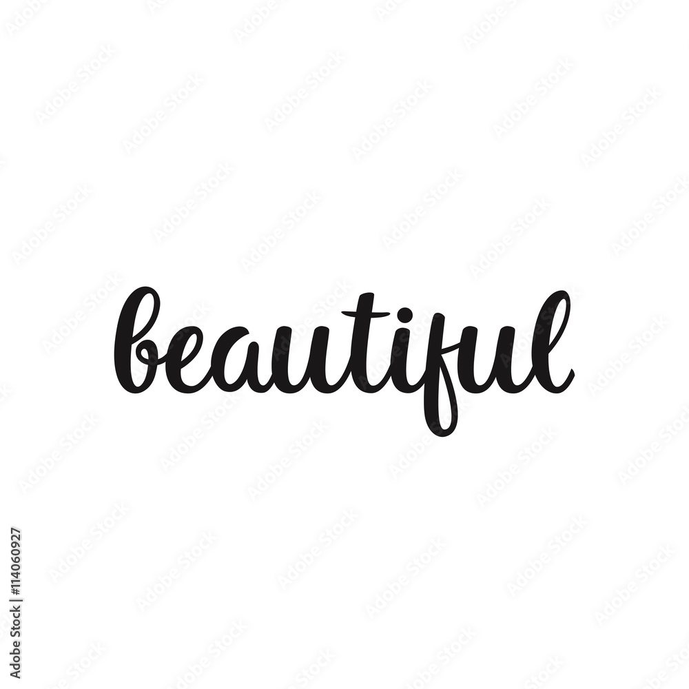 Vector hand drawn lettering poster Vector hand drawn lettering poster