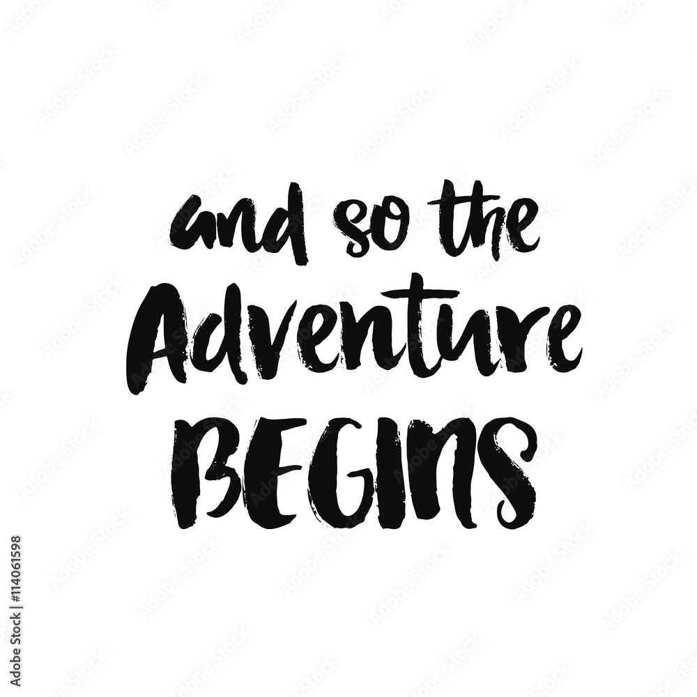 Vector hand drawn lettering poster Vector hand drawn lettering poster