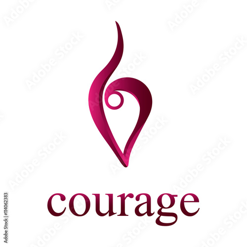 Heart courage logo