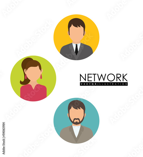 Network design. illuistration