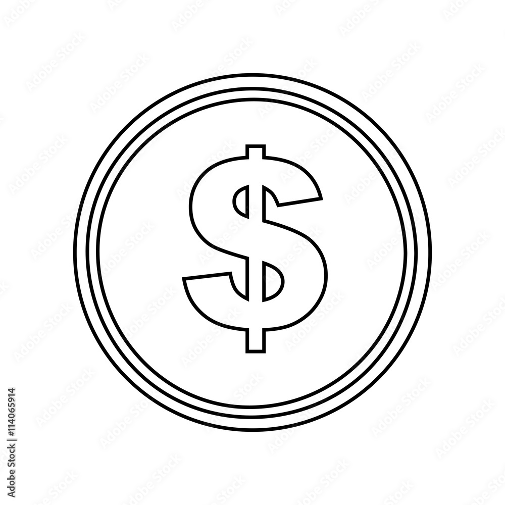 money coin isolated icon design money coin isolated icon design