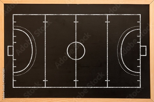 Digital image of handball field