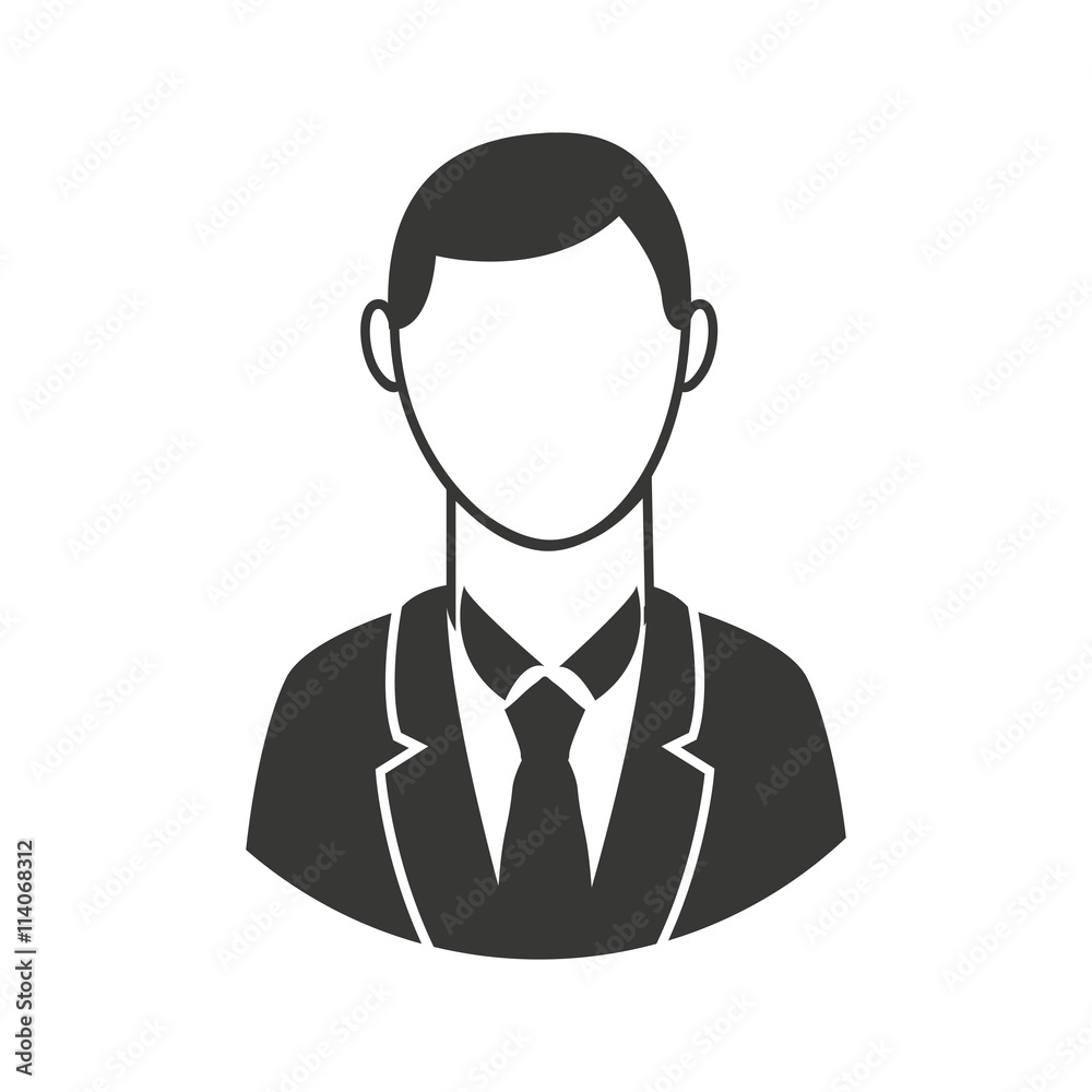 businessman avatar isolated icon design businessman avatar isolated icon design