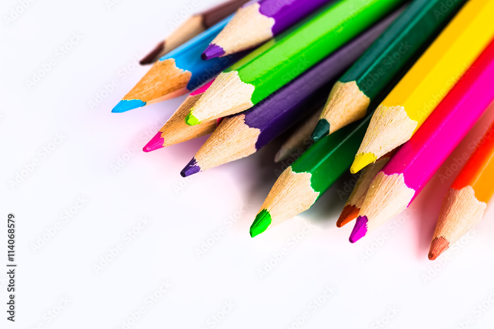 Abstract background from color pencils Abstract background from color pencils