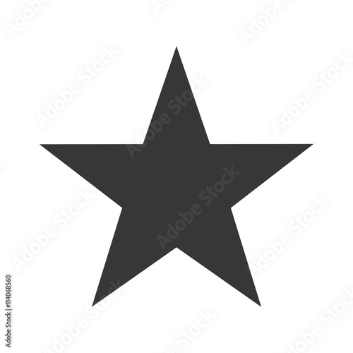star single isolated icon design