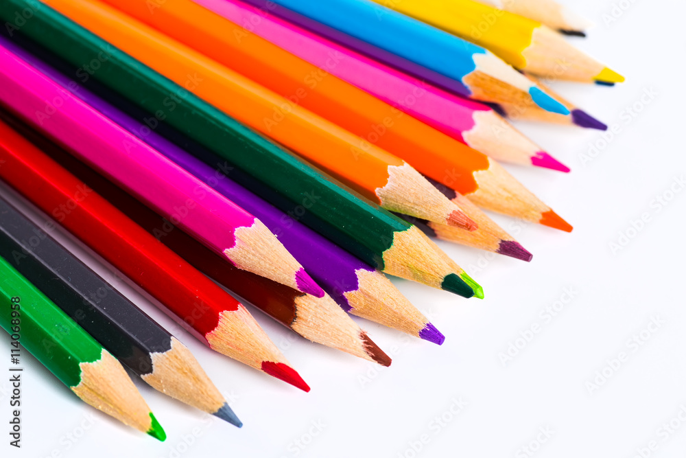 Abstract background from color pencils Abstract background from color pencils