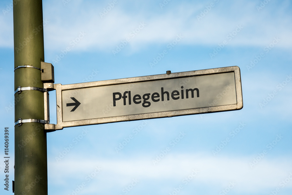 Fototapeta premium Schild 67 - Pflegeheim