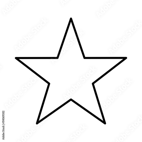 star single isolated icon design