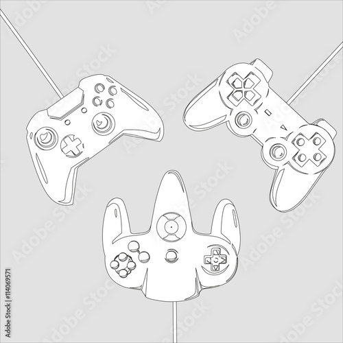 Illustration - Spielekonsolen Controller