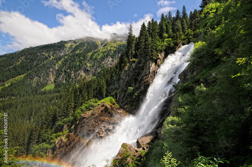 Krimml Waterfalls in High Tauern National Park (Austria)