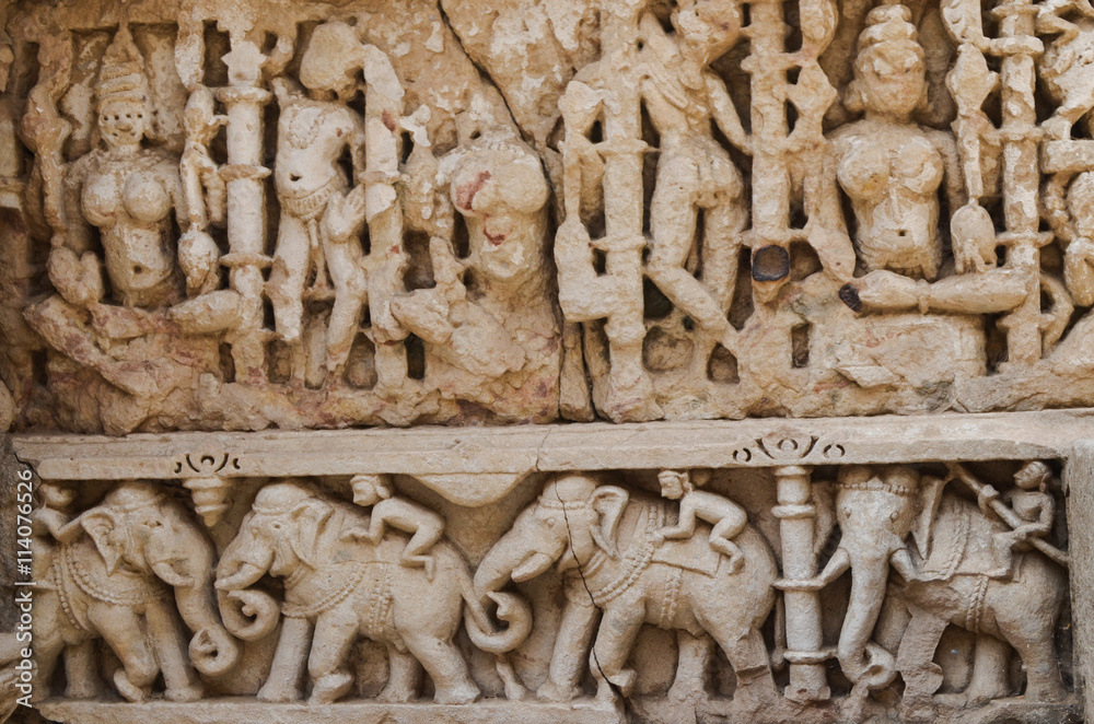 Obraz premium Stone Wall Sculptures