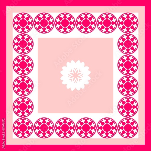Imitation lattice and stained with oriental and Arab influences pink and fluor pink
