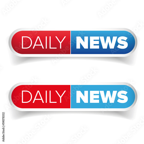 Daily News button vector