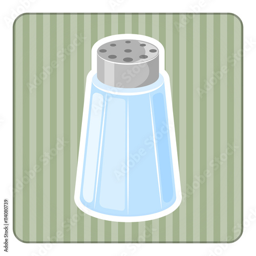 Salt shaker cartoon icon