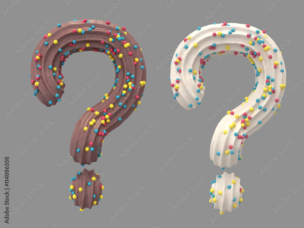 Question cream symbol Question cream symbol