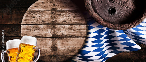 Schilderij op canvas Oktoberfest still life horizontal banner