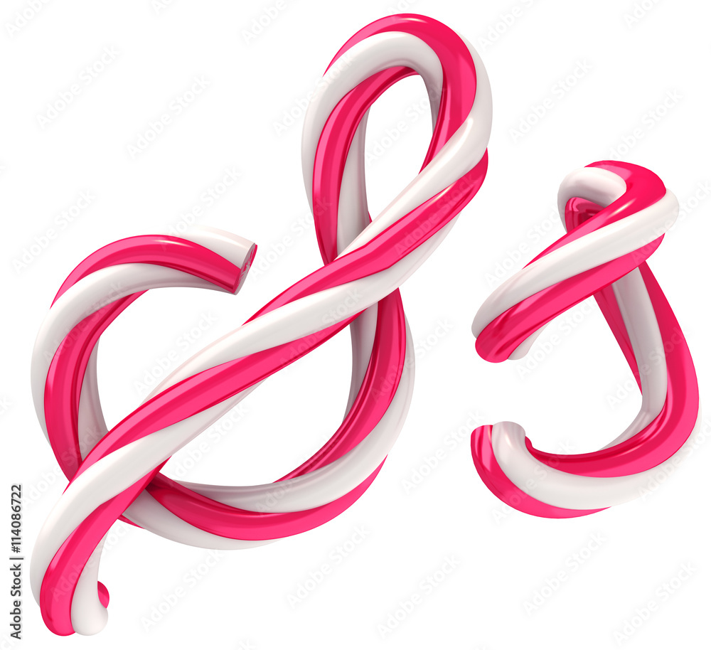 Fototapeta premium candy font 