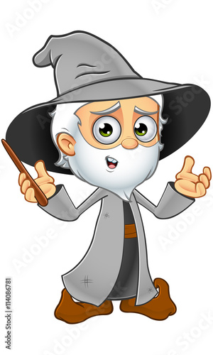 Old Grey Wizard Character