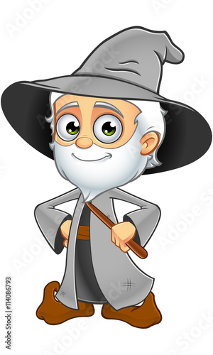Old Grey Wizard Character