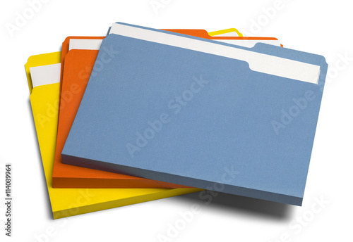 Colored Files Pile photo