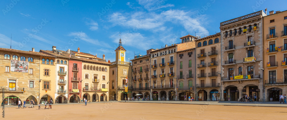 Main square of Vic, Catalonia, Spain