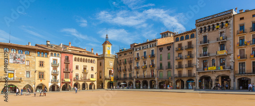 Main square of Vic, Catalonia, Spain photo