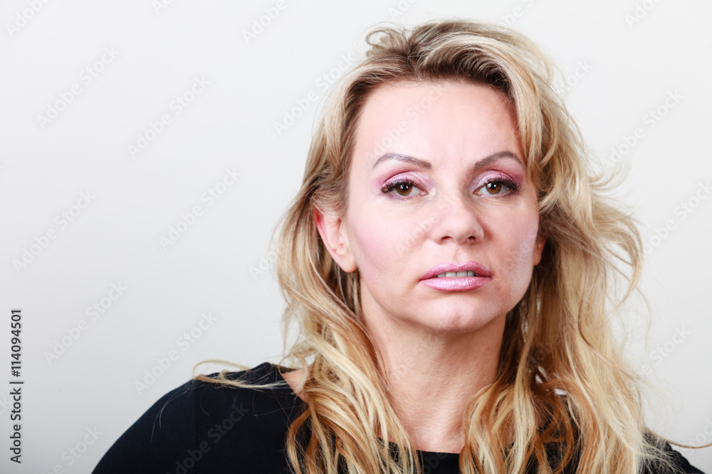 Fototapeta premium Attractive blonde woman portrait
