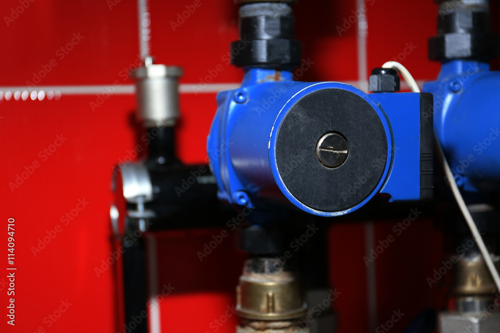 Heating system in a boiler room Heating system in a boiler room