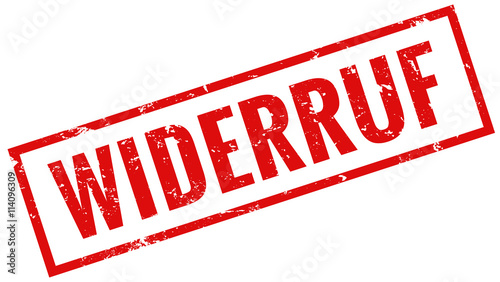 Widerruf Stempel rot