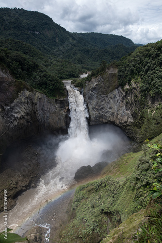 The waterfall San Rafael in Ecuador