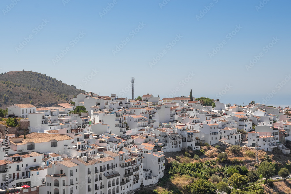 View over the town of Frigiliana, Spain