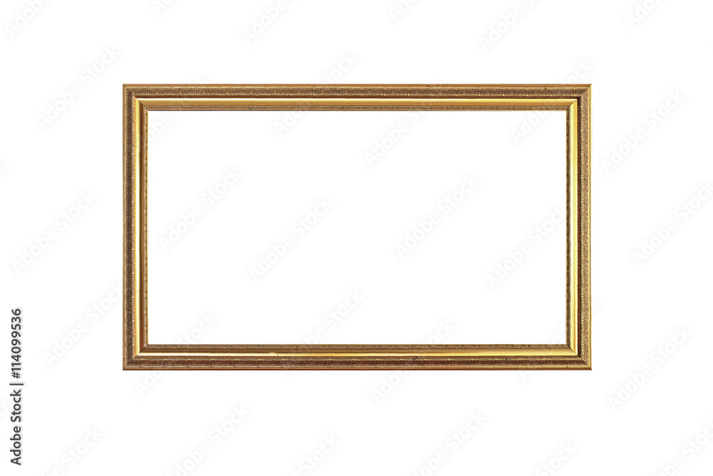empty antique golden picture frame empty antique golden picture frame