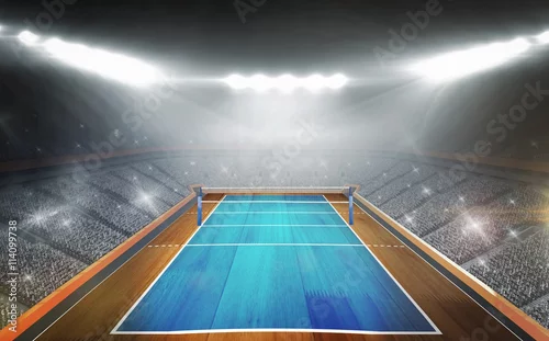 Obraz Widok na boisko do siatkówki