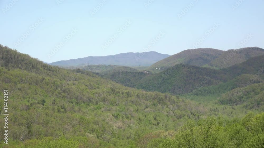 Mountain view of valley in Tennessee Mountain side.
Mountain view of valley in Tennessee Mountain side.