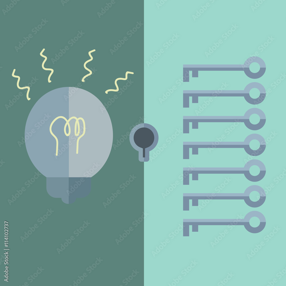 Key to success ,idea icon suitable for info graphics, websites and print media.