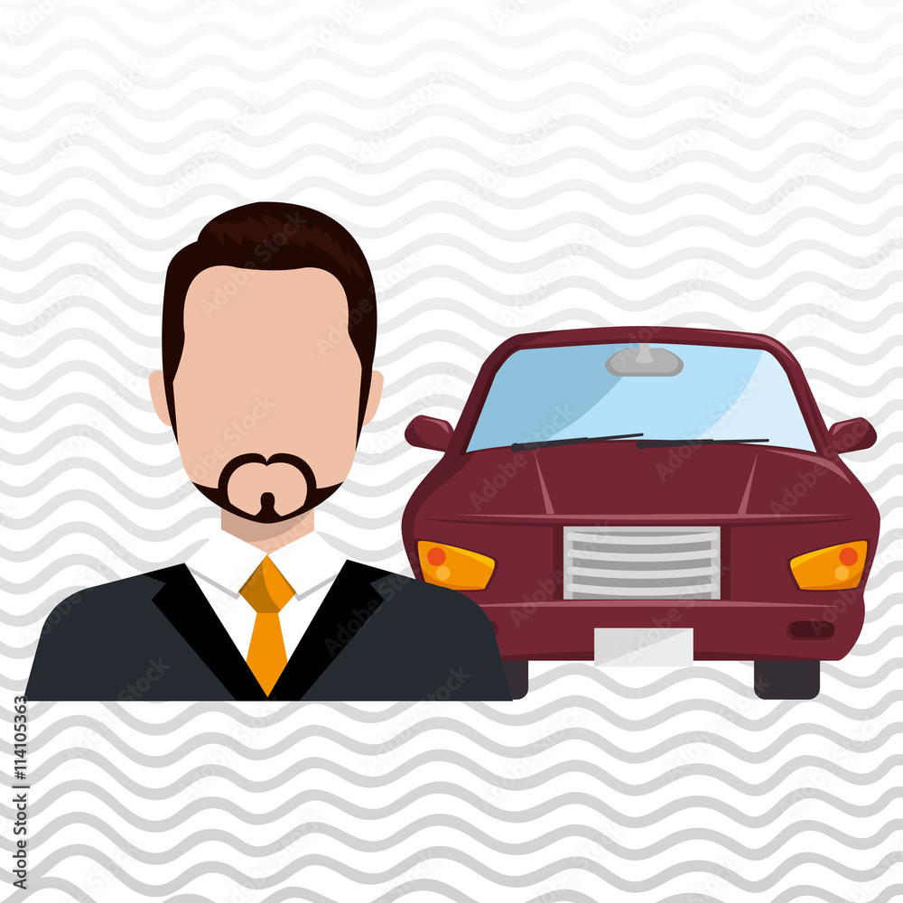 car salesman design, vector illustration eps10 graphic car salesman design, vector illustration eps10 graphic