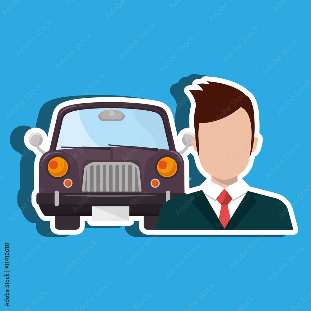 car salesman design, vector illustration eps10 graphic car salesman design, vector illustration eps10 graphic
