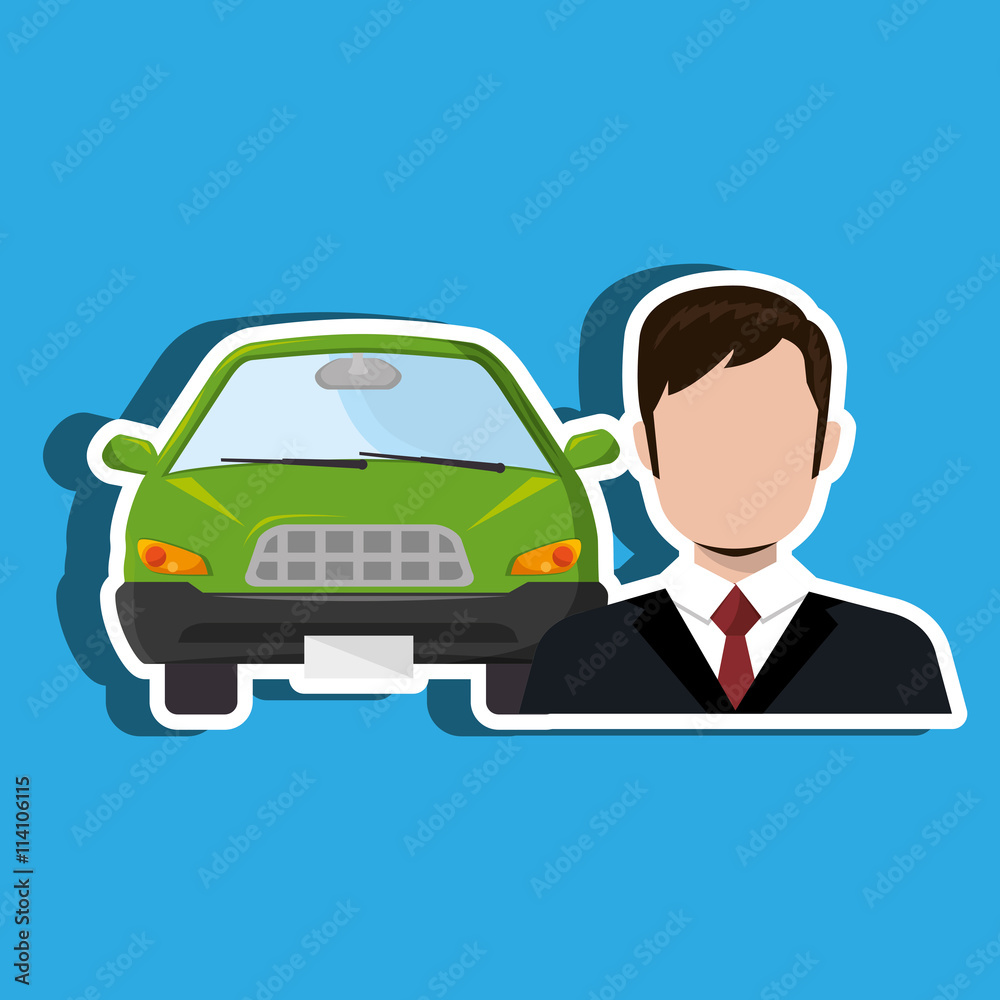 car salesman design, vector illustration eps10 graphic car salesman design, vector illustration eps10 graphic