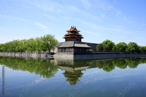 The imperial palace watchtower in Beijing, China