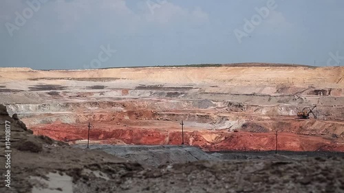 The explosion in the mine.