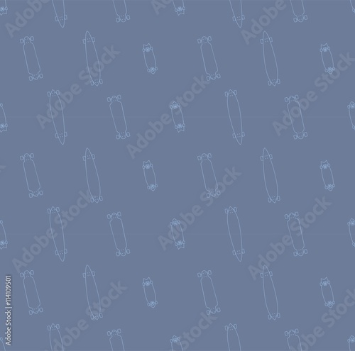 Longboard seamless vector pattern