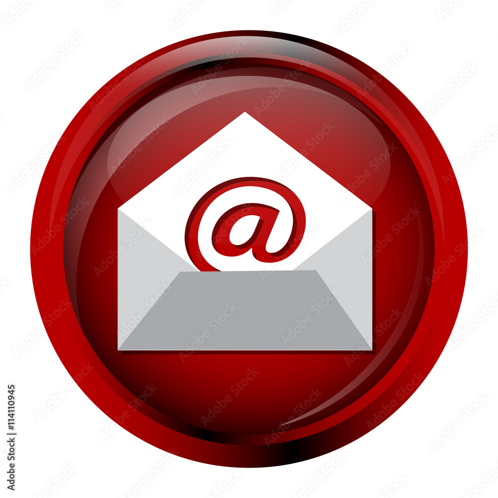 Email icon sign button Email icon sign button