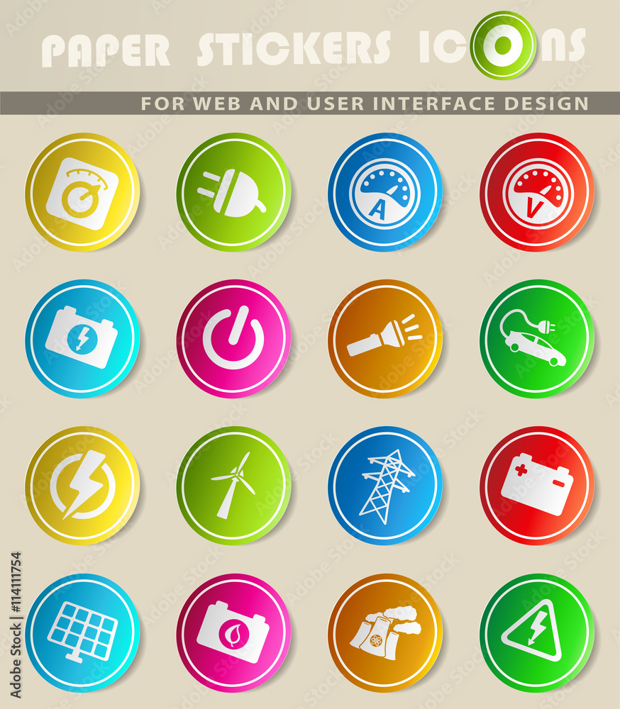 Electricity simply icons Electricity simply icons